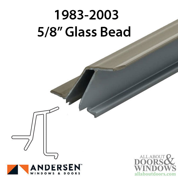 Vinyl Glazing Bead, 1983- 2003  Discontinued - Vinyl Glazing Bead, 1983- 2003  Discontinued