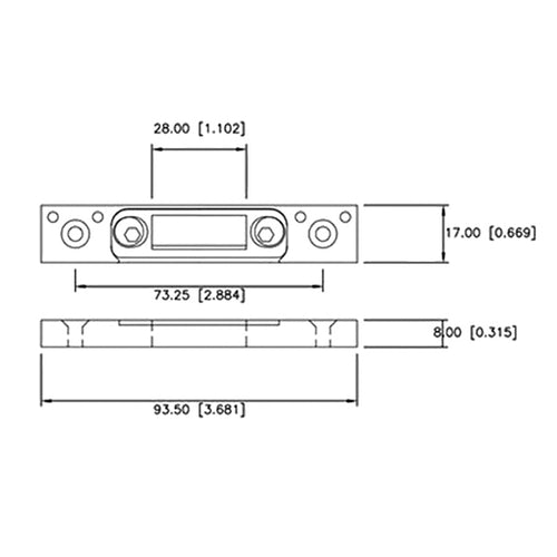 GU Strike Plate, Locking plate, Double Shoots - Die Cast - GU Strike Plate, Locking plate, Double Shoots - Die Cast