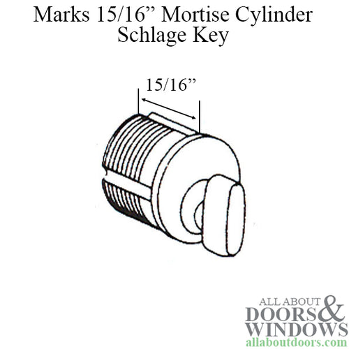 Marks Mortise Cylinder Threaed Door Lock Schlage Key - Marks Mortise Cylinder Threaed Door Lock Schlage Key