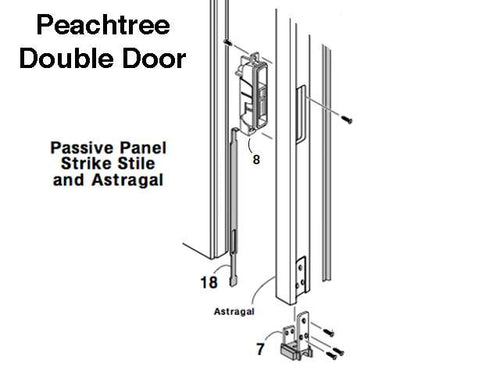 Peachtree Astragal Head / Foot Bolt Rod - Peachtree Astragal Head / Foot Bolt Rod