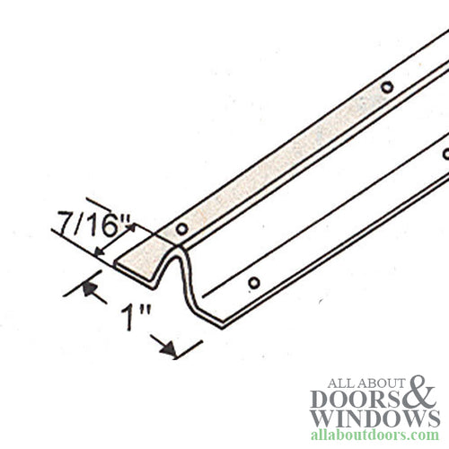 Patio Door Replacement Track, 94 inch - Stainless Steel - Patio Door Replacement Track, 94 inch - Stainless Steel