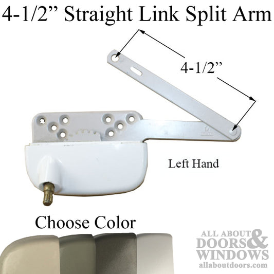 Truth Ellipse Split Arm Operator, 4-1/2" Straight Link, Left Hand