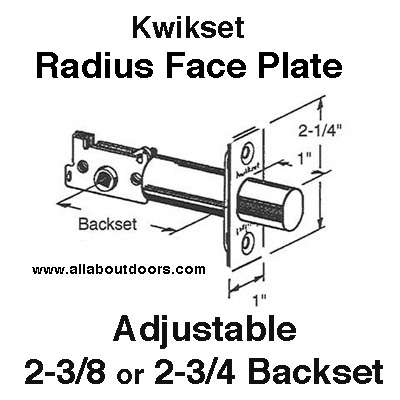 Kwikset Deadbolt Latch, 660 Adjustable Backset- Antique Nickel - Kwikset Deadbolt Latch, 660 Adjustable Backset- Antique Nickel