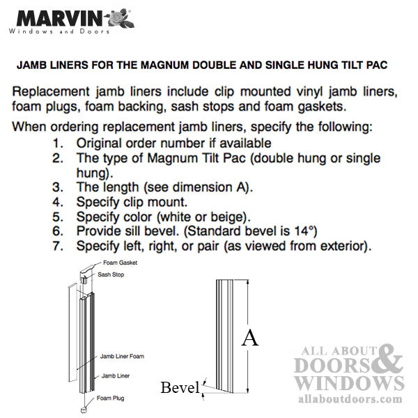 Marvin Dual Balance System for Magnum Double Hung - Marvin Dual Balance System for Magnum Double Hung