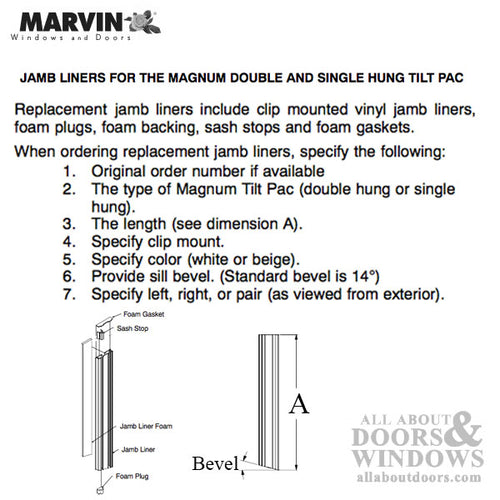 Marvin Dual Balance System for Magnum Double Hung - Marvin Dual Balance System for Magnum Double Hung