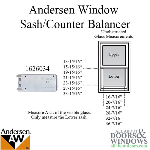 Andersen 737 Sash Balancer For 200 Series Narroline Window Sash Counter Balancer - Andersen 737 Sash Balancer For 200 Series Narroline Window Sash Counter Balancer