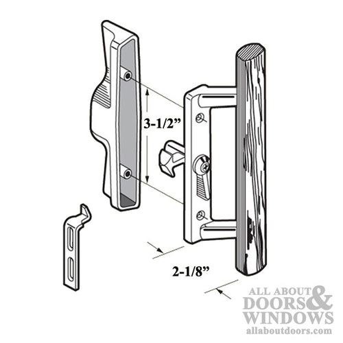 Sliding Glass Door Handle Set Internal Locking - Sliding Glass Door Handle Set Internal Locking