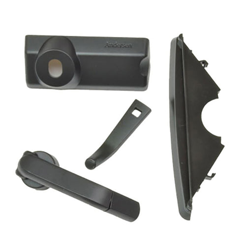 Andersen Casement Window  Handle Pack For 200 And 400 Series Windows Hardware Pack Folding Handle Contemporary Black - Andersen Casement Window  Handle Pack For 200 And 400 Series Windows Hardware Pack Folding Handle Contemporary Black
