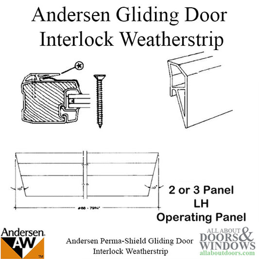 Interlock, 2 or 3 Panel, LH, Stationary Panel