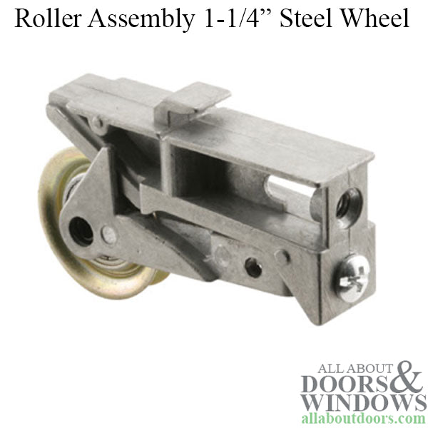 Sliding Door Roller Assembly with Adjustable Housing 1.25 Inch Steel Ball Bearing Wheel Diameter - Sliding Door Roller Assembly with Adjustable Housing 1.25 Inch Steel Ball Bearing Wheel Diameter