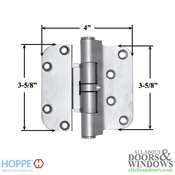 Hoppe F41-R, 2009 Set Hinge, RHI / LHO- Brushed Chrome - Hoppe F41-R, 2009 Set Hinge, RHI / LHO- Brushed Chrome