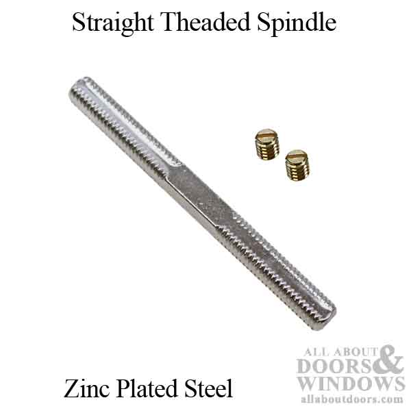 Spindle 3-1/2 Inch Straight Spindle Set with Screws for Old Style Mortise Door Knobs - Spindle 3-1/2 Inch Straight Spindle Set with Screws for Old Style Mortise Door Knobs