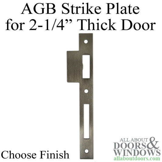 AGB Flush Strike Plate for 2-1/4" (57mm) Thick Door