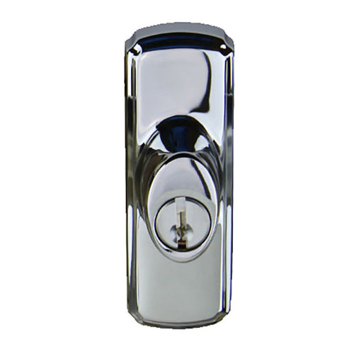 Andersen Frenchwood Gliding Door Hardware - Newbury Lock Assembly - Chrome - Right-Handed - Andersen Frenchwood Gliding Door Hardware - Newbury Lock Assembly - Chrome - Right-Handed