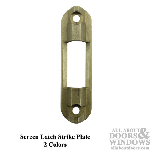 Pella Screen Latch Strike Plate For Sliding Screen Doors  Choose Color - Pella Screen Latch Strike Plate For Sliding Screen Doors  Choose Color