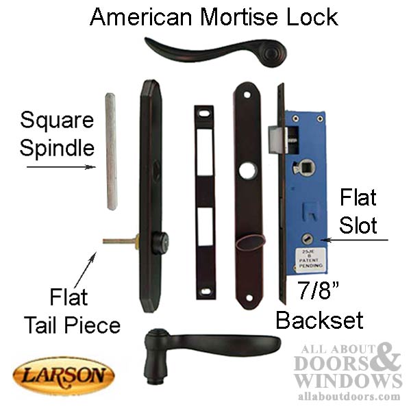 Larson Replacement Storm Door Kits with Trim & Mortise Lock - Larson Replacement Storm Door Kits with Trim & Mortise Lock