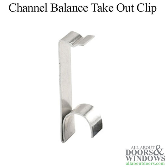 Take Out Clip,  Channel Balance, 1/4" Wide  x 1-1/4"  Long