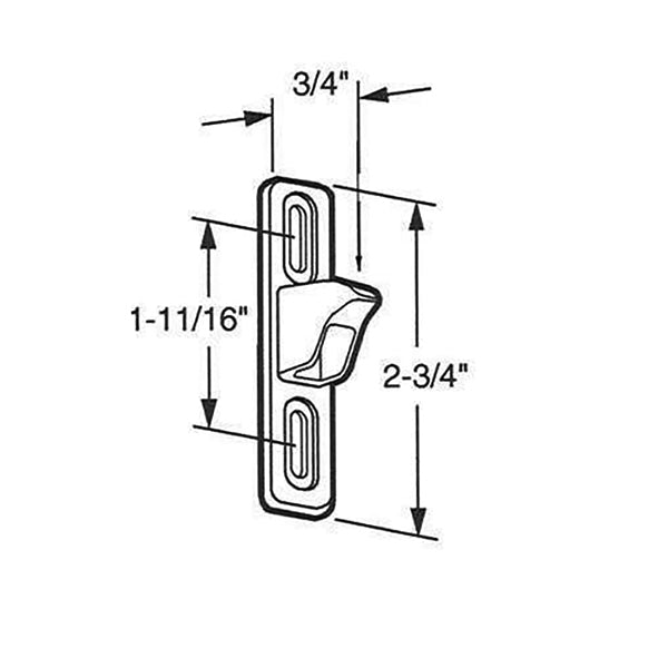 Strike/Keeper for Sliding Door 3/4