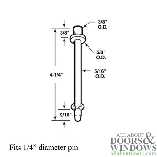 Pin Cap / Guide, 1/4 I.D., Nylon Replacement - Each - Pin Cap / Guide, 1/4 I.D., Nylon Replacement - Each
