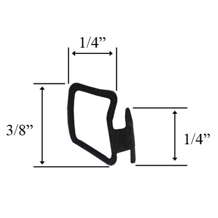 Thermoseal T Insert Seal For Panic Saddle Thresholds For Hinged Doors - Thermoseal T Insert Seal For Panic Saddle Thresholds For Hinged Doors