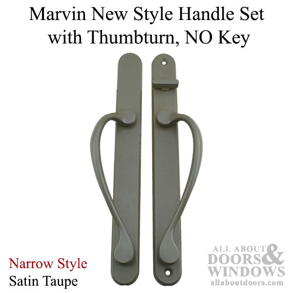 New Style Marvin Sliding Door Narrow Handle Set Active NO Key with Thumb Turn - New Style Marvin Sliding Door Narrow Handle Set Active NO Key with Thumb Turn