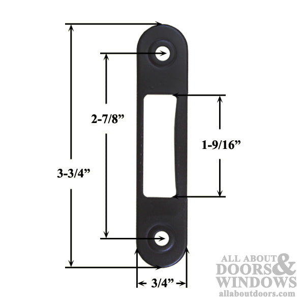 Plate, Hook Round - Dark Bronze - Plate, Hook Round - Dark Bronze