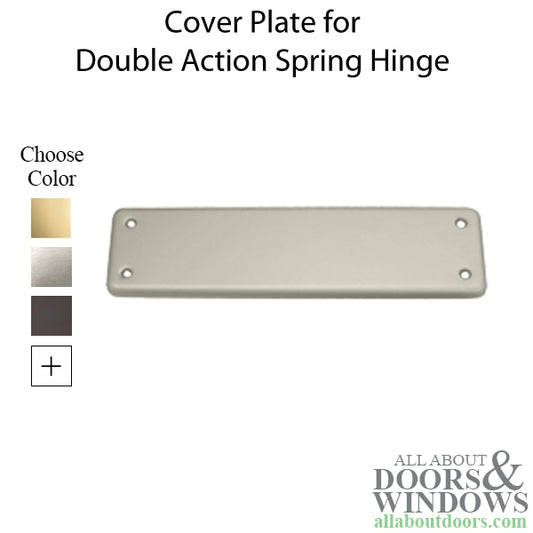 Cover Plate for Floor Spring Hinge, Brass - Choose Finish