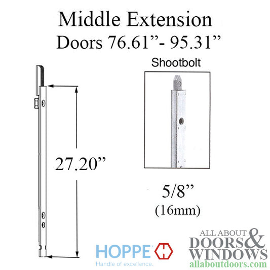 16mm Manual Middle Extension, Shootbolt  27.20" length