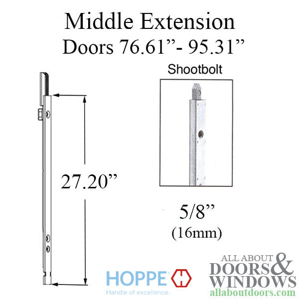 16mm Manual Middle Extension, Shootbolt  27.20