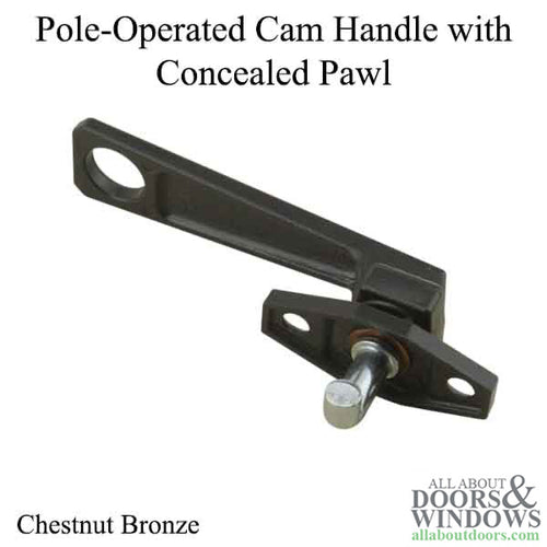 Pole Operated Cam Handle, 12.7mm Concealed Pawl, Left Hand, Chestnut Bronze - Pole Operated Cam Handle, 12.7mm Concealed Pawl, Left Hand, Chestnut Bronze