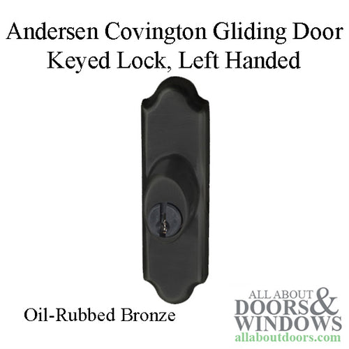 Andersen Gliding Door Keyed Lock, Covington - LH, Oil-Rubbed Bronze - Andersen Gliding Door Keyed Lock, Covington - LH, Oil-Rubbed Bronze