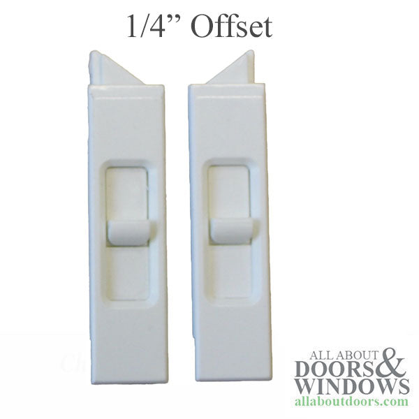 Sightline Tilt-in window Latch, Slide-In Plastic, Pairs - White - Sightline Tilt-in window Latch, Slide-In Plastic, Pairs - White
