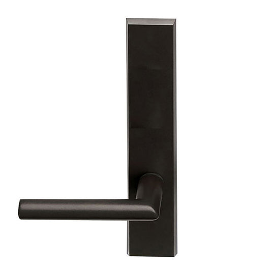 Marvin Contemporary Handle, Inactive / Dummy Ultimate Hinged French Door- Dark Bronze