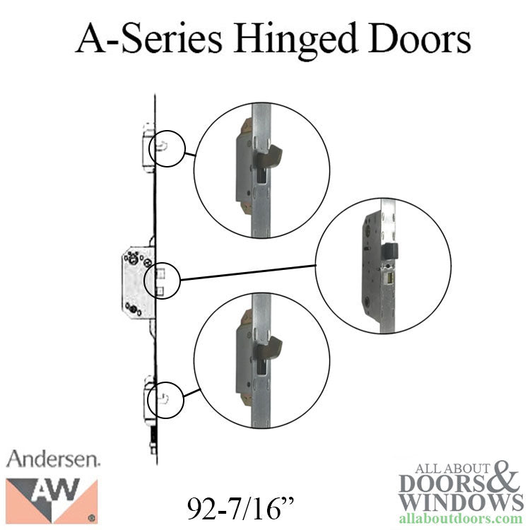 Andersen Multipoint Lock for A-Series Hinged Doors, 92-7/16