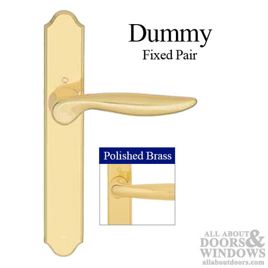 HOPPE Fixed Dummy Handle Set for Swing Doors No Key No Thumb-Turn Resista Brass