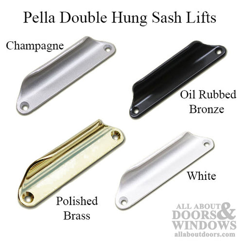 Sash Lift, Pro Line Window, 3-3/4 Screw Holes - Choose Color - Sash Lift, Pro Line Window, 3-3/4 Screw Holes - Choose Color