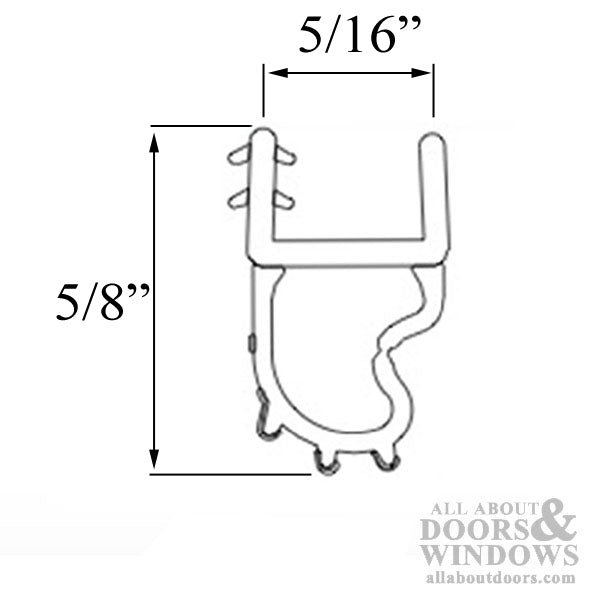 V794 Flex Bulb Weather-strip for door sill 68.75