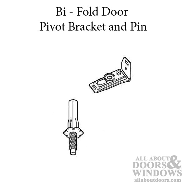 Bi Fold Closet Door Pivot Bracket and Pin - Bi Fold Closet Door Pivot Bracket and Pin