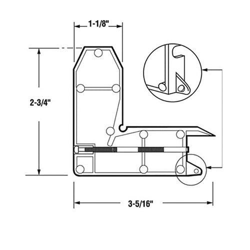 Corner Insert for Sliding Screen Door - Corner Insert for Sliding Screen Door