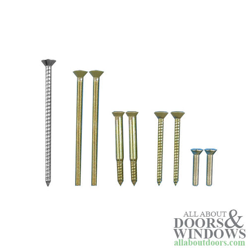 Gliding Door Screw Kit, Tribeca Handle Set, White - Gliding Door Screw Kit, Tribeca Handle Set, White