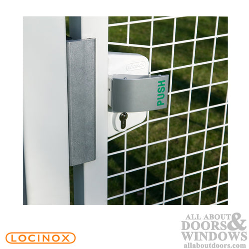 Aluminum Locinox Push Set for Gates with 2-3/8