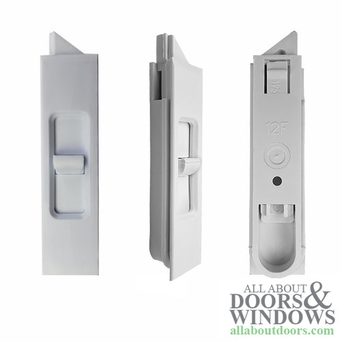 Tilt Latch, Slide in Plastic, Pairs - White - Tilt Latch, Slide in Plastic, Pairs - White