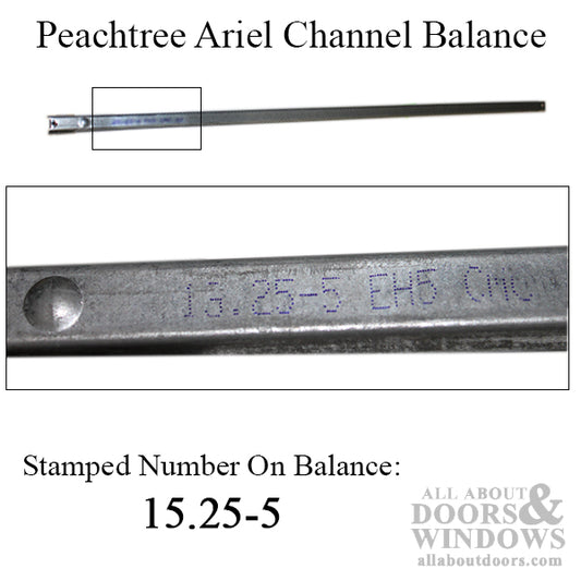 Peachtree Ariel 15-1/4-5 Channel Balance 3640 Non-Tilt Window