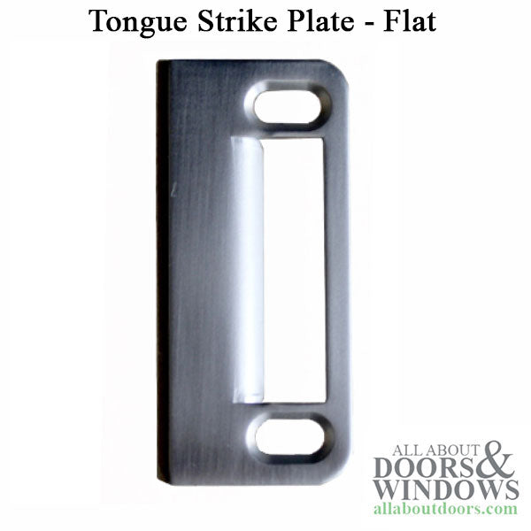 Multipoint lock Flat strike plate 1-1/4 x 3 Tongue or Triple Latch - Multipoint lock Flat strike plate 1-1/4 x 3 Tongue or Triple Latch