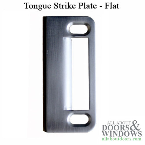 Multipoint lock Flat strike plate 1-1/4 x 3 Tongue or Triple Latch - Multipoint lock Flat strike plate 1-1/4 x 3 Tongue or Triple Latch