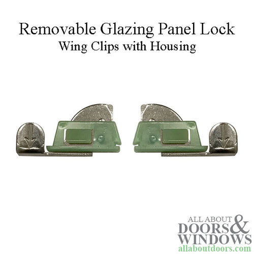 Andersen Removable Glazing Panel Wing Clips with Housing - Green - Andersen Removable Glazing Panel Wing Clips with Housing - Green