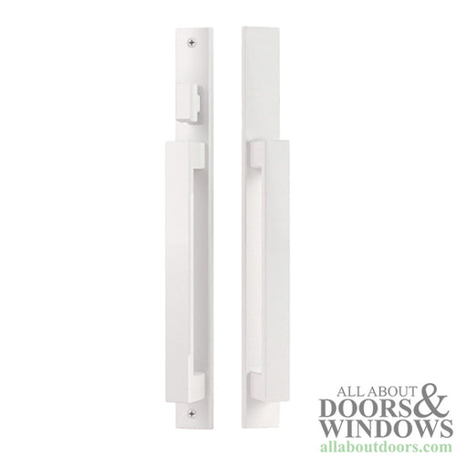 Modern Contemporary Inline Sliding Patio Door Handle Set Active Non-Keyed with Interior Thumbturn - Modern Contemporary Inline Sliding Patio Door Handle Set Active Non-Keyed with Interior Thumbturn