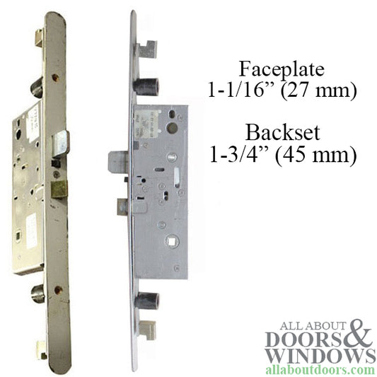 Active Concealed Rod 45/92 , 1-1/16" x 16" Radius Faceplate