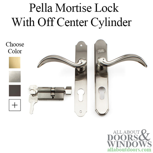 Pella Storm Door Handleset Single Key Thumbturn 305014 For Use With 2-Bolt Lock-Choose Color - Pella Storm Door Handleset Single Key Thumbturn 305014 For Use With 2-Bolt Lock-Choose Color