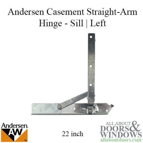 Hinge, Sill, Left 22 Inch Standard Andersen Casement Enhanced - Hinge, Sill, Left 22 Inch Standard Andersen Casement Enhanced